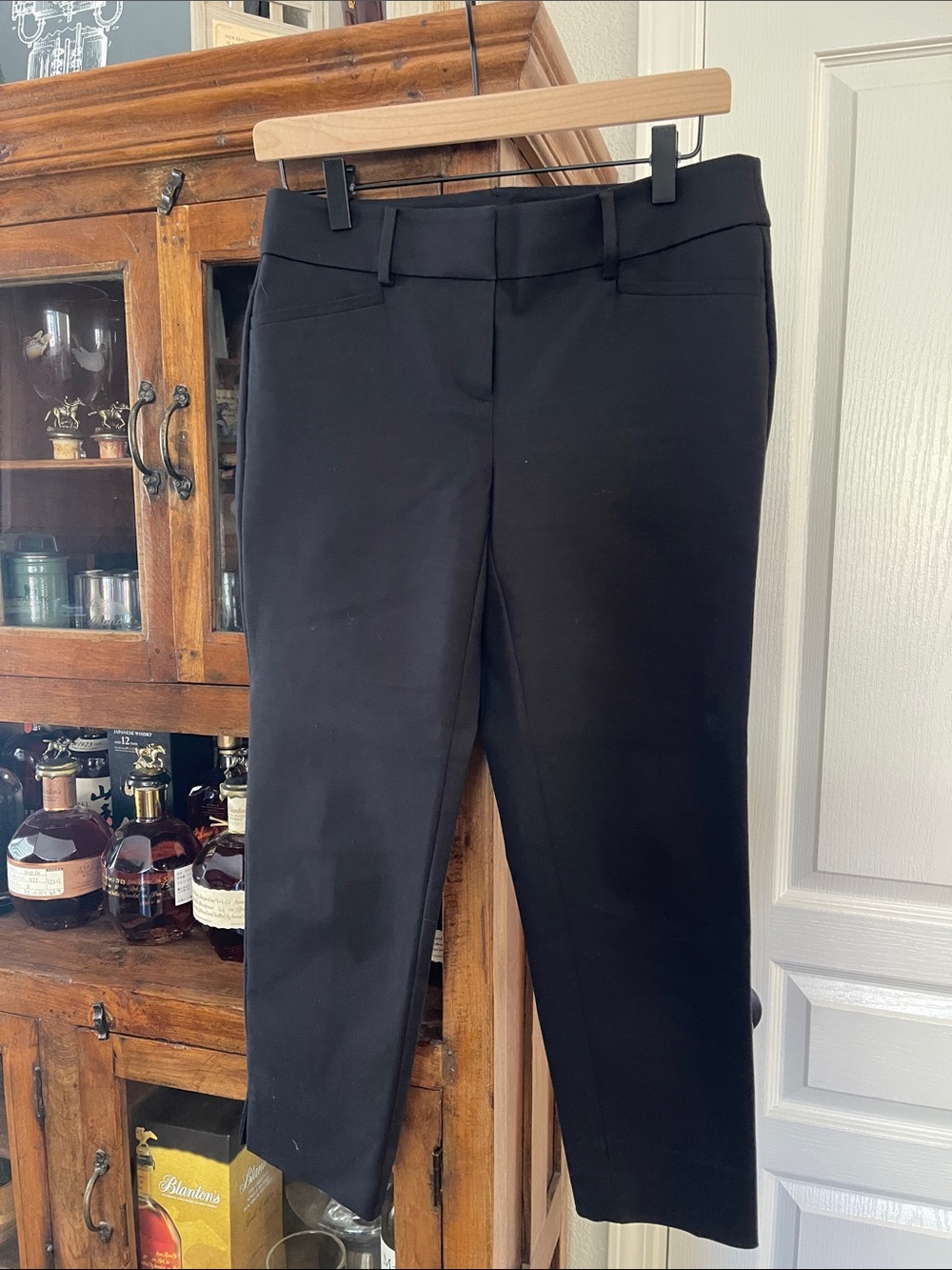 LOFT Black Cropped Dress Pants